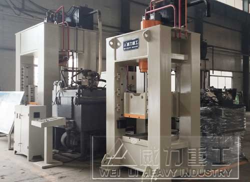 200噸框架式液壓沖床車間圖片